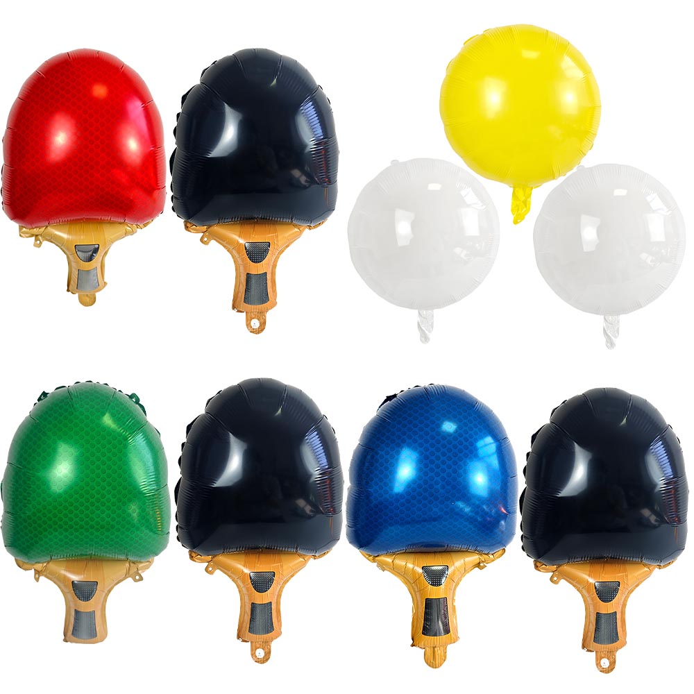 Party Games Jenga - Tafeltennisracket Folieballon Veelkleurige Ping Pong Paddle