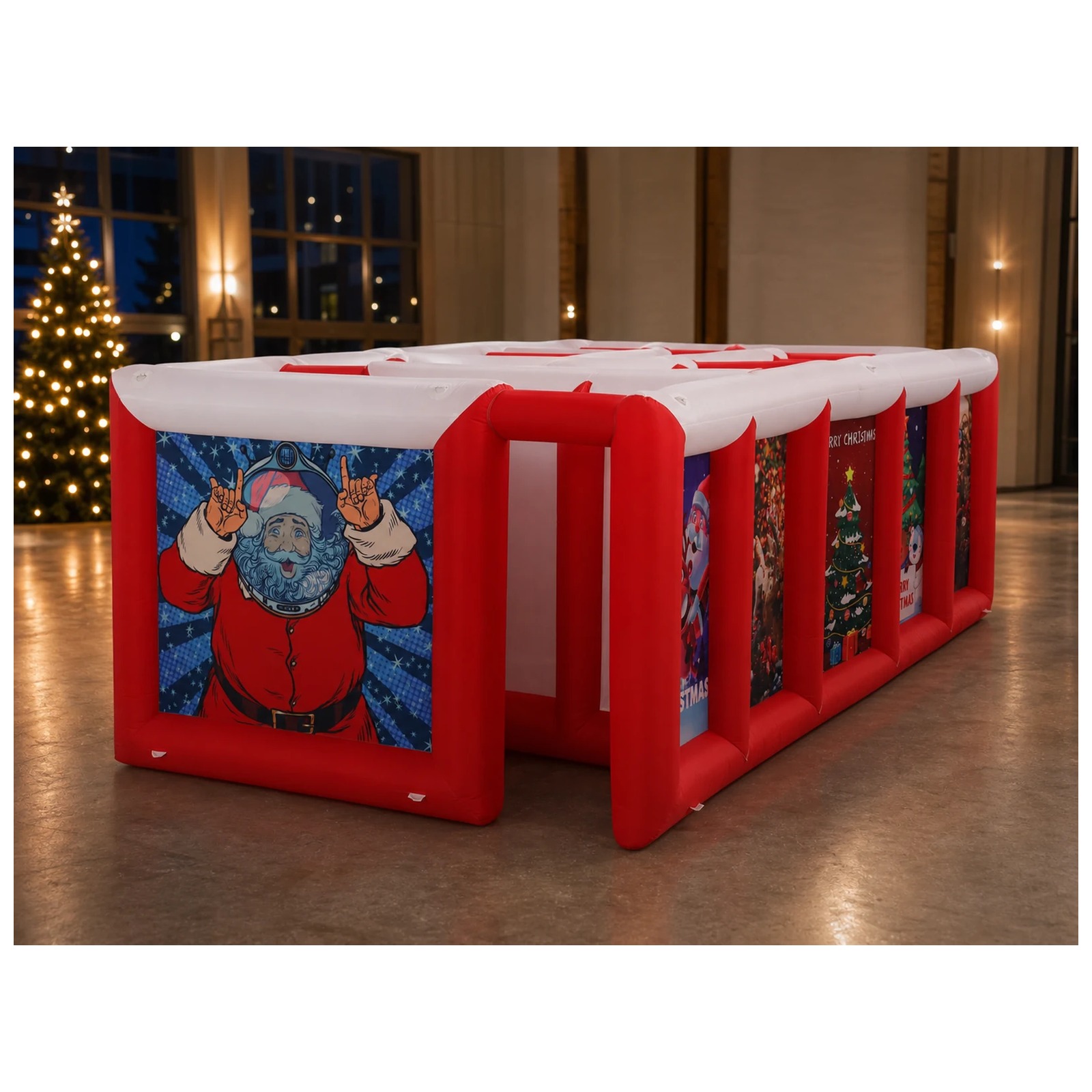 Grote rood-witte opblaasbare d - Party Games Kids recensie en prijs